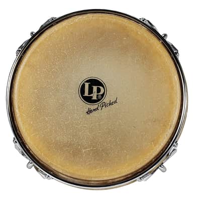 Latin Percussion LP201A-3 Bongo Drum, Natural/Chrome image 2
