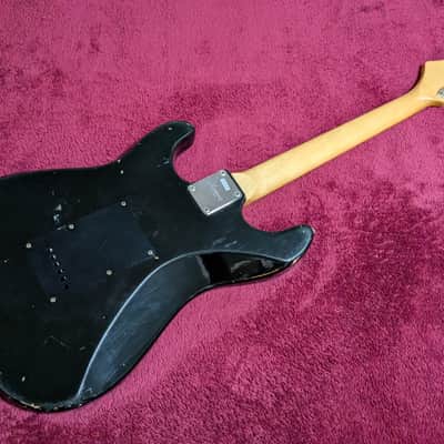Harmony H-80T Strat Copy 1980s - Black image 8