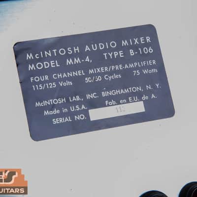 McIntosh MM-4 Microphone Mixer 1950s - Silver image 10