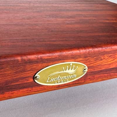 Custom made turntable isolation platform made with Solid padauk wood image 9
