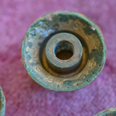 Vintage 1960s Gibson Gold Reflector Knob Set ES-335 SG Standard Custom Les Paul image 11