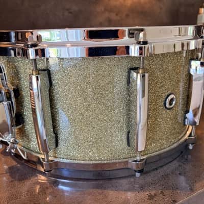 Pearl ES-1465 Eric Singer signature snare 14x6.5 2002 - Silver sparkle image 4