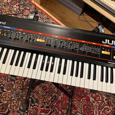 Roland Juno-60 61-Key Polyphonic Synthesizer 1982 - 1984 - Black image 5