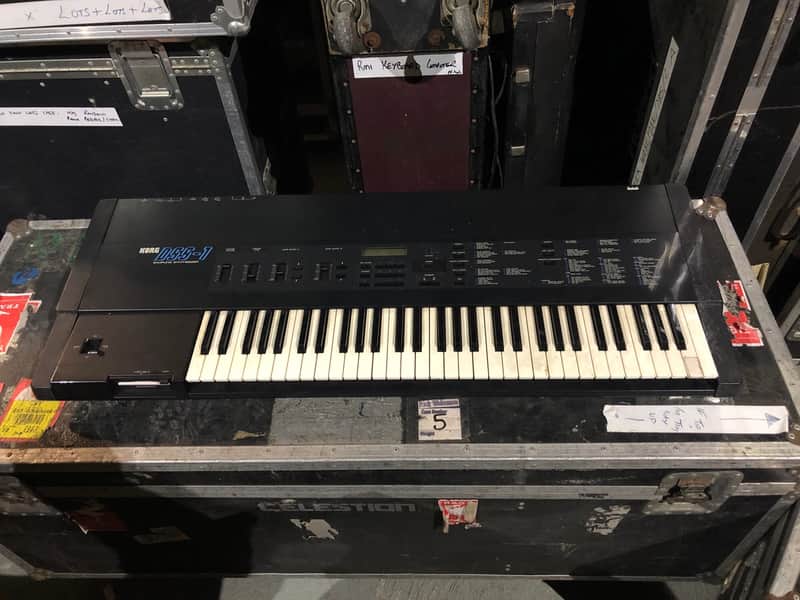 Korg DSS1 Synth owned and used by Rick Wakeman of YES 1986 Black image 1