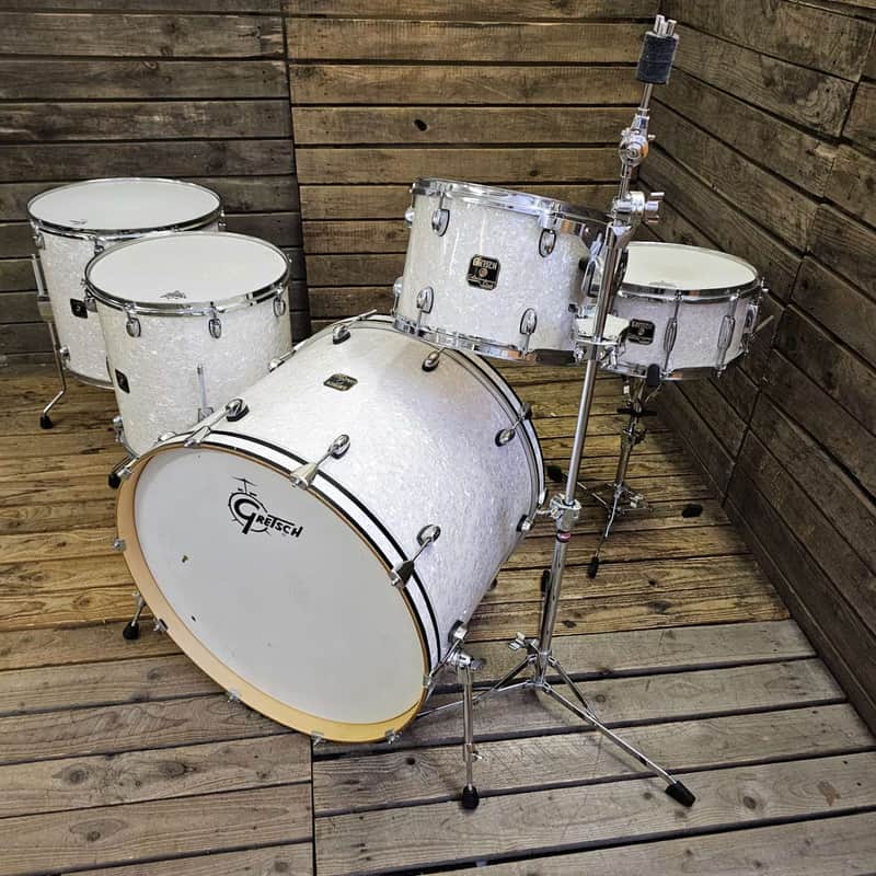 Gretsch Catalina Club Drum Kit, White Marine Pearl USED! RKGRT290726 image 1