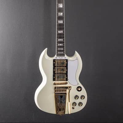 Epiphone "Inspired by Gibson Custom" '63 Les Paul SG Custom with Maestro Vibrola 2024 - Present - Classic White image 1