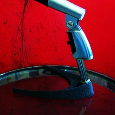 Vintage 1970's Shure 545S Unidyne III dynamic cardioid microphone w Atlas DS14 desk stand prop display repair 545 SM57 image 8