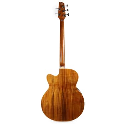 Boulder Creek EBR6-N5 5-string Solitaire Koa Acoustic Electric Bass image 4