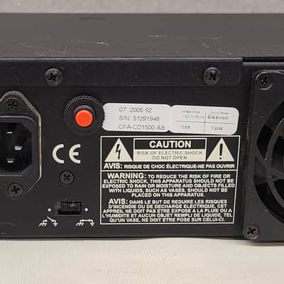 Crest Audio CFA-CD1500 AB Power Amplifier Tested image 7