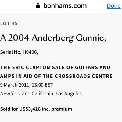 2003 Anderberg Gunnie Carved Top Neck Thru Custom image 16