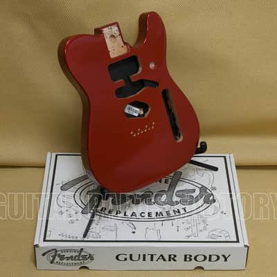 099-7500-709 Fender Deluxe Series Telecaster® SSH Alder Body Modern Bridge Mount, Candy Apple Red image 1