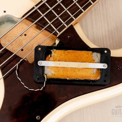 1966 Mosrite Ventures Model Bass Pearl White w/ Case, USA-Made Bakersfield image 15