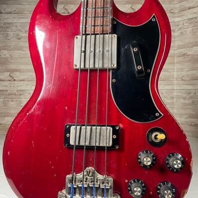 Greco EB-550 SG Bass 1983 - Cherry Red image 3