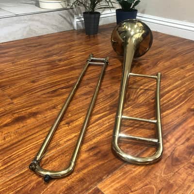 F.E. Olds and Son Professional Level Tenor Trombone 1955-1979 - Brass READ image 4