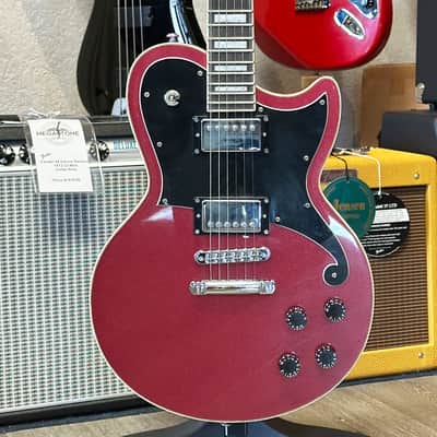 D'Angelico Premier Atlantic Electric Guitar Oxblood w/Gig Bag image 9