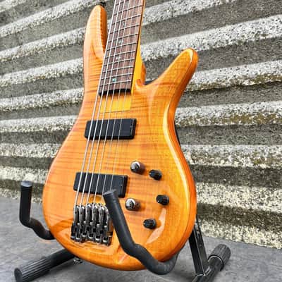 Ibanez GVB36-AM Gerald Veasley Signature Bass Amber image 4