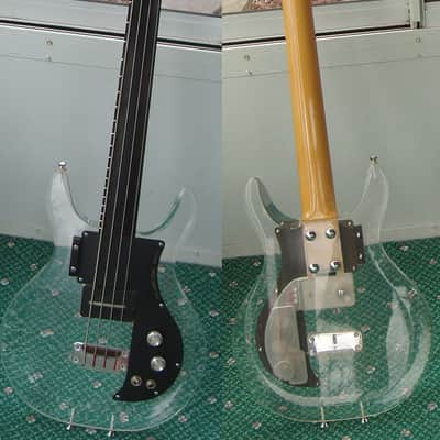 Dan Armstrong ARMUB-1 Fretless RARE Black 1971 Clear image 6