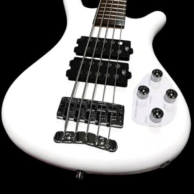 Warwick RockBass Corvette $$-5 String - Solid White High Polish, Mint image 2