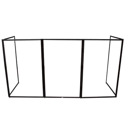 ProX Black Aluminum 5-Panel DJ Scrim Facade Frontboard w/ Travel Case + Chair image 7