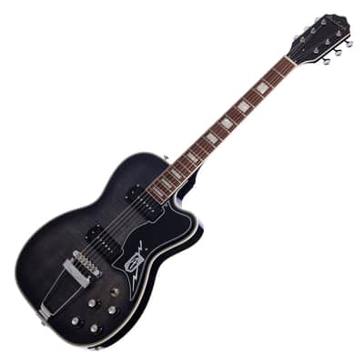 Airline Guitars Tuxedo Blackburst Flame image 5