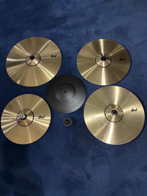 Drum Workshop DWe 4 piece electronic wireless cymbals 2026 - Brass image 1