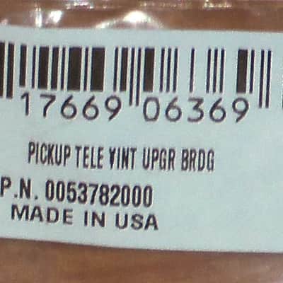 Fender® American Vintage `52 Telecaster Bridge Pickup~Screws/Spacers Included~USA~6.7K To 7.0k~USA~Brand New image 4