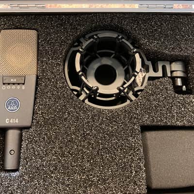 AKG C414 XLS Large Diaphragm Multipattern Condenser Microphone 2010s - Black image 1