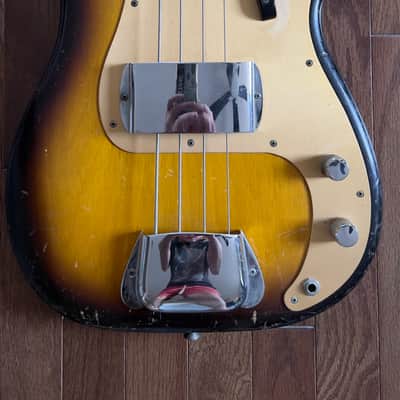 1957 Fender Precision Bass Sunburst P-bass image 6
