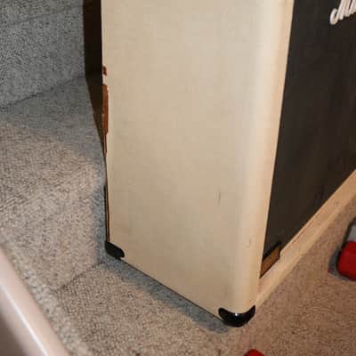 Vintage Early 1980s Marshall JCM800 2x12 Combo Cabinet - White - No Tariffs image 4