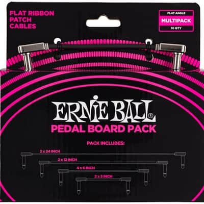 Ernie Ball P06224 Flat Ribbon Patch Cable Pedalboard Kit image 2