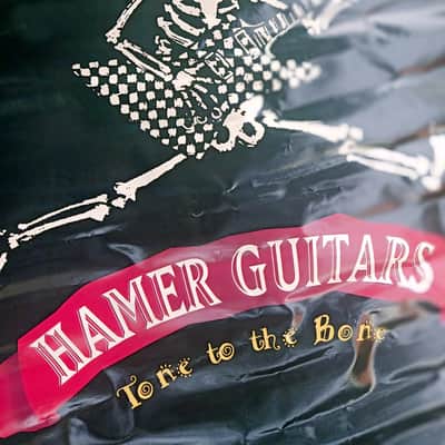 Hamer 'Tone to the Bone' Original Dealer Double Sided Banner from the 80s/90s - Rare & Well Preserved. image 4
