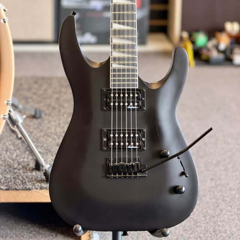 Jackson Dinky JS22 DKA Arch Top Electric Guitar, Satin Black image 1