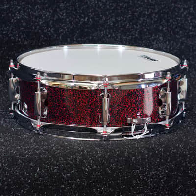 TreeHouse Custom Drums 4½x13 10-ply Maple Snare Drum - Red Galactic Wrap image 4