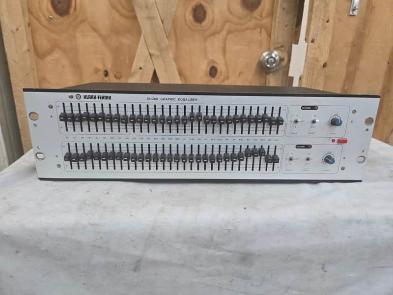 Klark Teknik DN360 2-Channel 31 Band Graphic Equalizer - Tested & Working #395 image 1