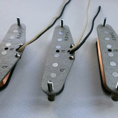 Stratocaster Alnico 2/5 MIXED Magnets Custom Guitar Pickups Set Fits Fender by Q pickups Strat image 6