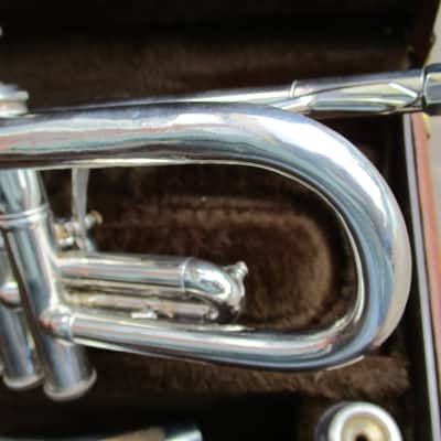 Bach 37 Bb Trumpet 1984 1st & 3rd Valve Triggers - Silver image 4