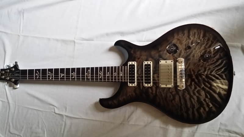 PRS Studio Charcoal Quilt Stoptail (signed by Paul Reed Smith) image 1