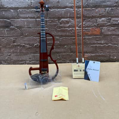 Vangoa 4/4 Full Size Silent Electric Violin Outfit – Used – Good Condition – Includes Case, 2 Bows & Accessories image 1