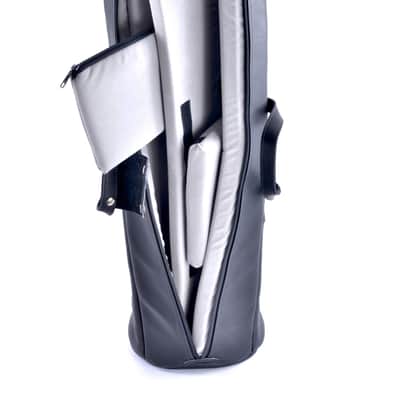 Trombone Gig Bag - Medium Tenor 7-8" Bell w/F - Leather - Glenn Cronkhite image 4