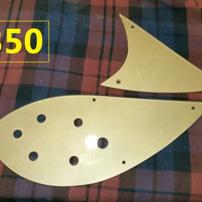 Custom Hand made plexiglass upper lower pickguards for Rickenbacker 325 350 guitar image 4