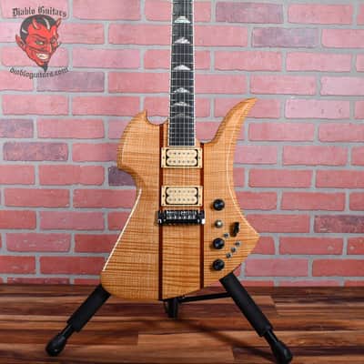 B.C.Rich USA Mockingbird Supreme Flame Maple Top Transparent Natural 1999 w/OHSC image 1