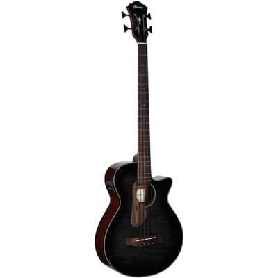 Ibanez AEGB25E Acoustic-Electric Bass, Transparent Black Burst Hi Gloss image 7