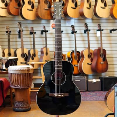 Eastman PCH2-TG-BK Sitka Spruce/Rosewood Travel Acoustic Guitar Black w/Padded Gig Bag image 4