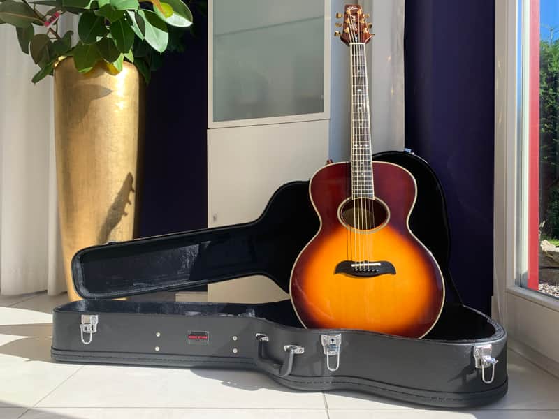 ARIA.FE-50ラウンドバック、エレアコ ハードケース付き。 1980s Aria Elecord FE-50 TB - Tobacco Burst | Japan Matsumoku