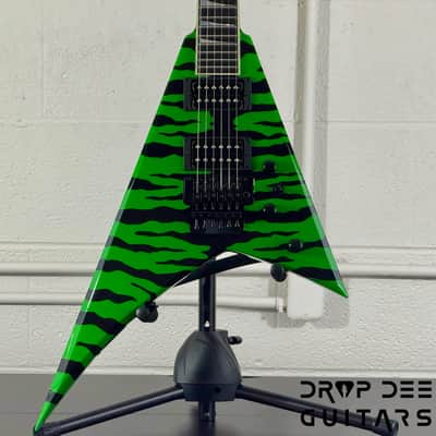 Jackson USA Custom Shop Rhoads RR24 FR Electric Guitar w/ Case - Slime Green Bengal image 1