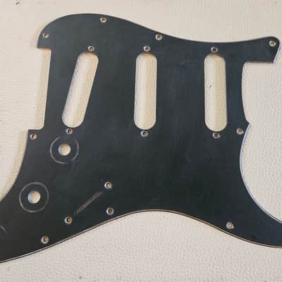 Fender Stratocaster Aged Relic 3 ply Pickguard Black image 6