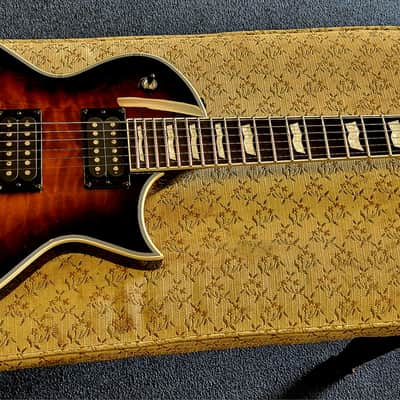 ESP LTD EC-1000 ET QM 2024 - Dark Brown Sun Burst image 5
