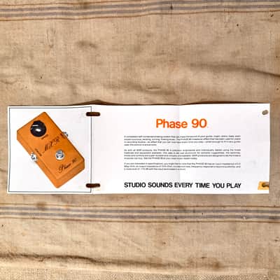 Vintage 1970's MXR Phase 90 & Noise Gate Line Driver Pamphlets-Paperwork-Flyers image 4