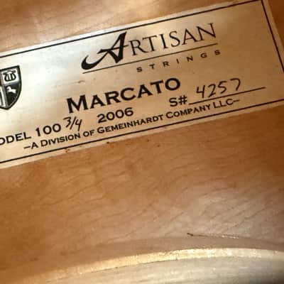 Artisan Strings Marcato Model 100 3/4 Size Cello (2006) — Serial #4257 with Original Gig Bag image 2