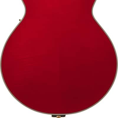 Ibanez GB10SEFM-SRR George Benson Signature Hollow Body Guitar 6-String  - Sapphire Red + Case image 13
